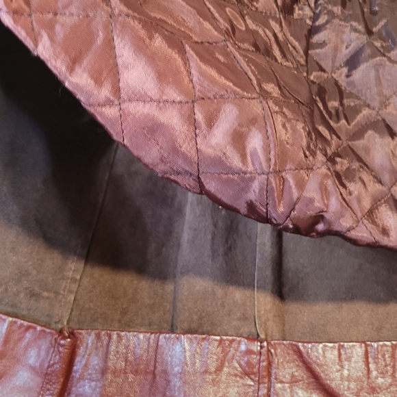 Vintage 1970s Opera Women's Lined, Belted Leather Trench Coat Fits Like A 4-6. - Picture 10 of 16